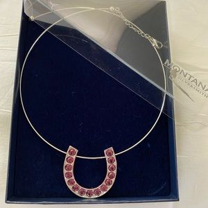 Montana Silversmiths Choker w/purple rhinestones